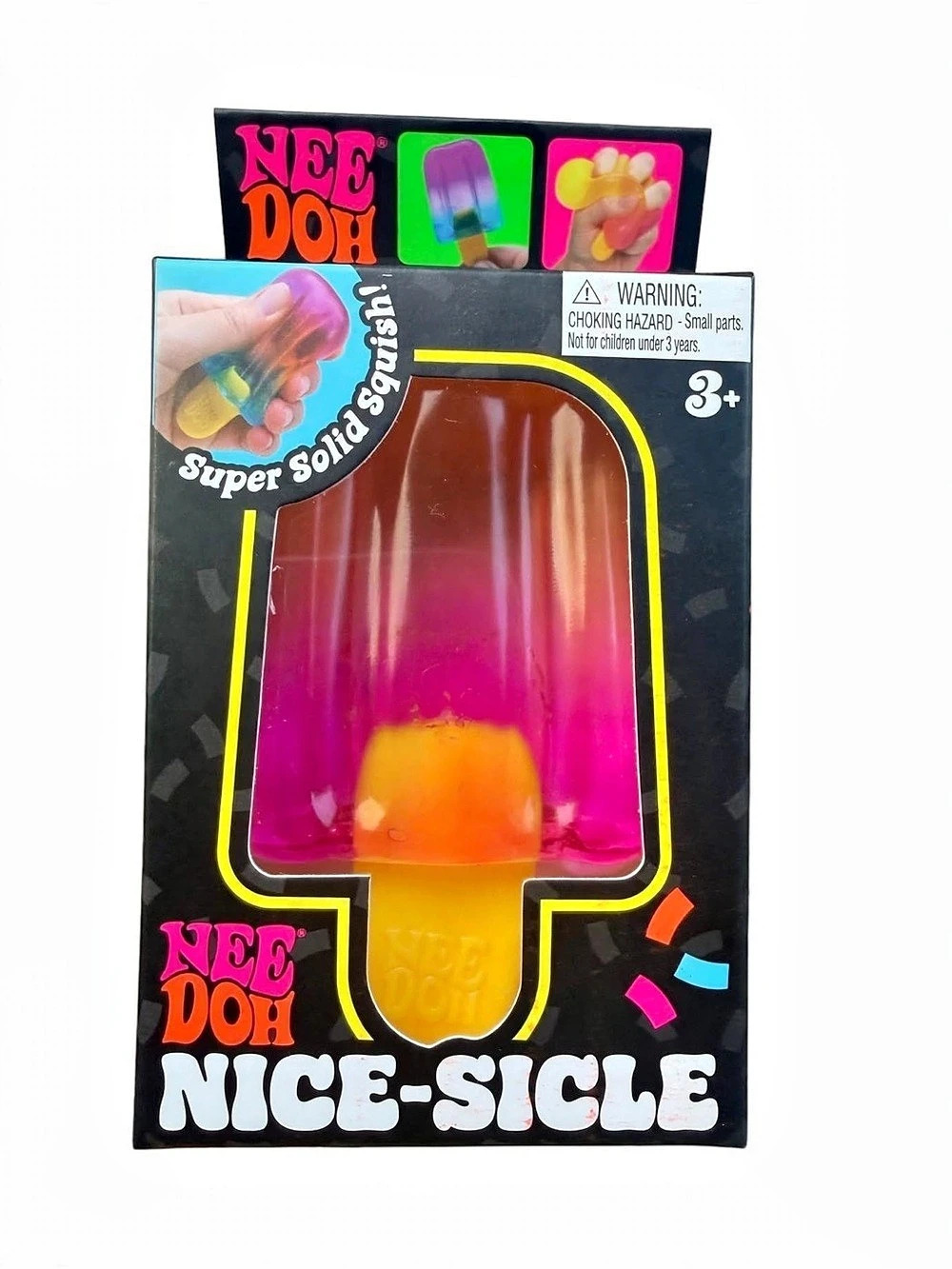 Nee Doh Nice-Sicle Squeeze Toy in Pink & Orange NWT